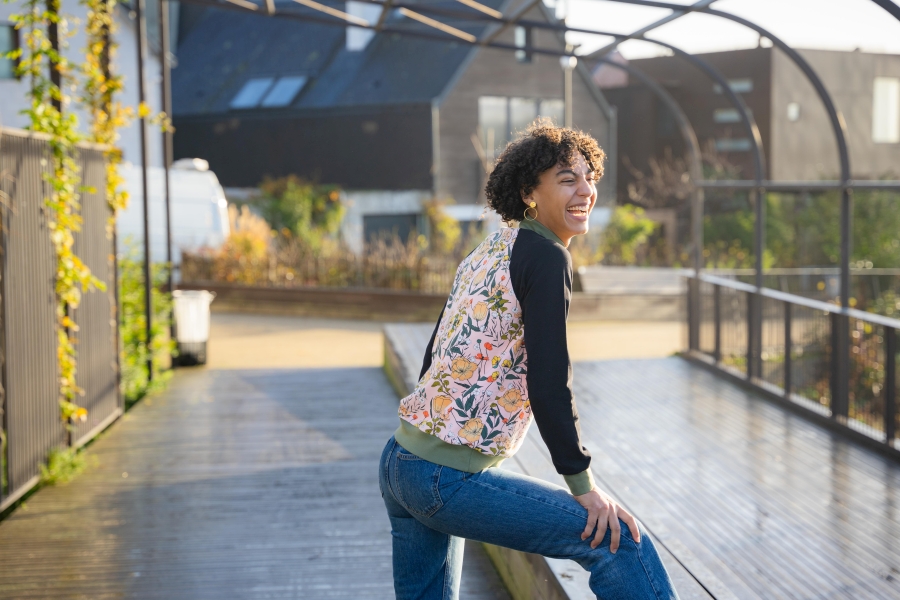 sweatshirt femme créateur fleurs